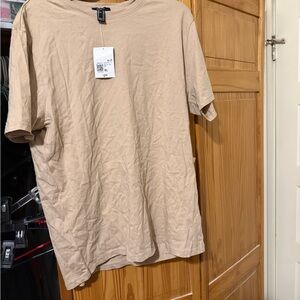 Forever 21 Men's Tan Short Sleeve Tee